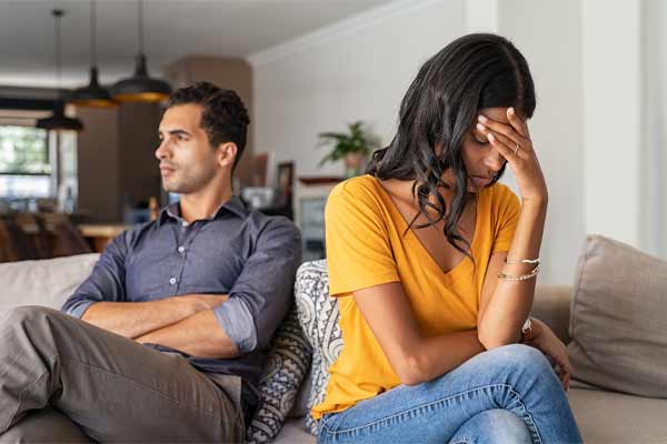 couple considering divorce in Orland Hills, IL