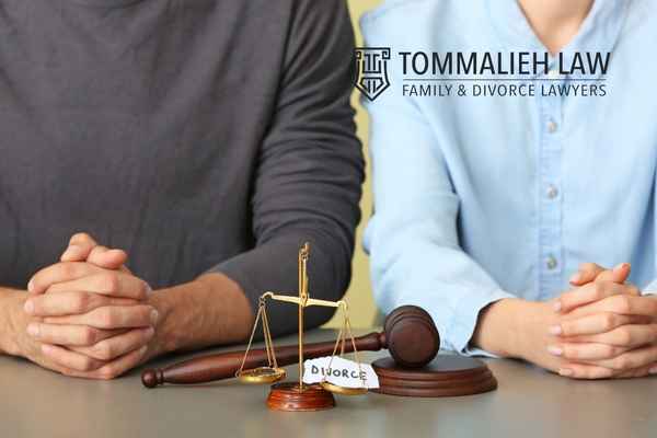 couple in front of a scale and gavel, Chicago Family Lawyer